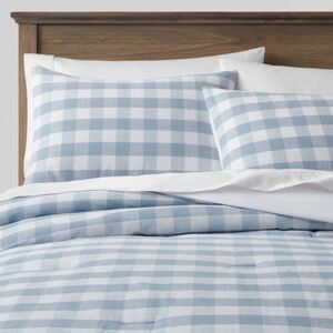 Threshold -  Comforter Set Cotton Gingham Breathable  Blue